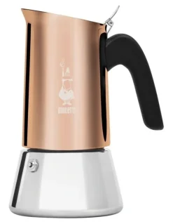 Bialetti Venus Espresso Induction Cooktop 4 Cup in Copper