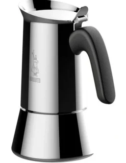 Bialetti Venus Stainless Steel Induction 6 Cup Coffee Pot in Silver