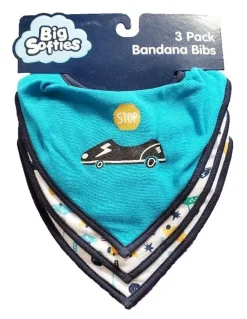 Big Softies Bandana Bibs 3 Pack in Multi