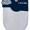 Big Softies Big Softies Bibs 5 Pack in Grey