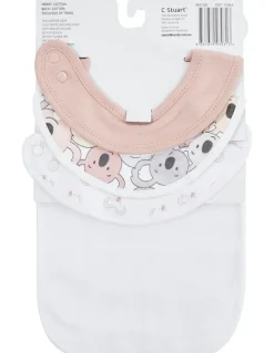 Big Softies Big Softies Boucle Bibs 3 Pack in Koala