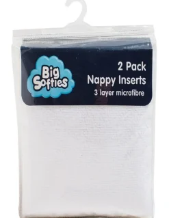 BigSofties Big Softies 2 Pack Nappy Inserts - White