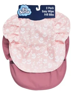 BigSofties Big Softies 2 Pack Recycled pouch bibs-wipe free