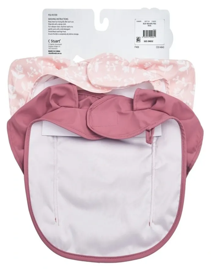 BigSofties Big Softies 2 Pack Recycled pouch bibs-wipe free