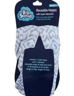 BigSofties Big Softies 3 Pack Reusable Nppy with insert