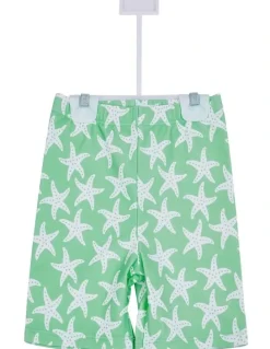 BigSofties Big Softies 3pc-L/S Rashie, Short & Hat,Green starfish