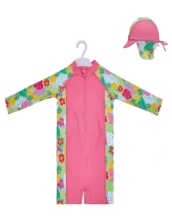 BigSofties Big Softies 2pc Swimsuit & Hat- Tropical