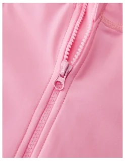 Big Softies Long Sleeve Rashie with Short and Hat-Starfish in Pink