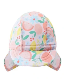 Big Softies Long Sleeve Rashie with Short And Hat Fruits in Baby Pink