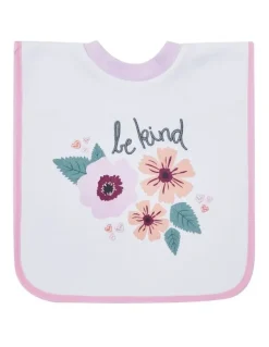 Big Softies Popover Bibs Flower 3 Pack in Pink