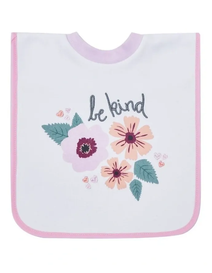 Big Softies Popover Bibs Flower 3 Pack in Pink