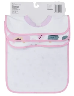 Big Softies Popover Bibs Flower 3 Pack in Pink