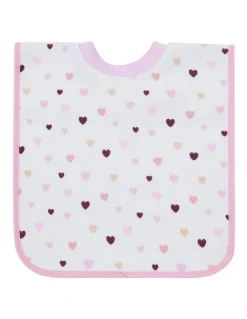 Big Softies Popover Bibs Flower 3 Pack in Pink