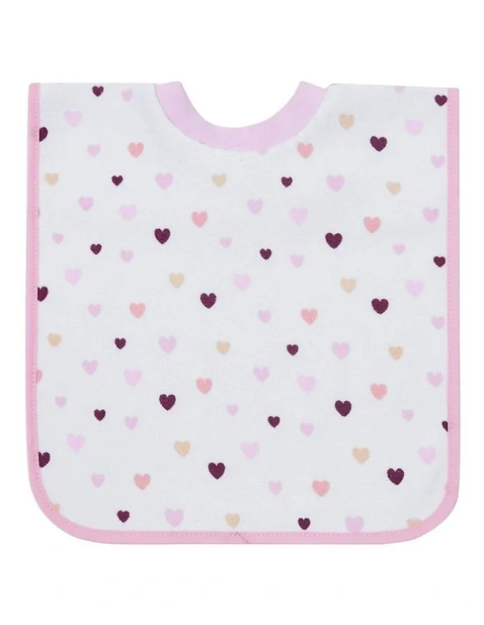 Big Softies Popover Bibs Flower 3 Pack in Pink