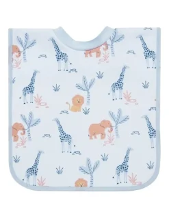 Big Softies Popover Bibs Lion 3 Pack in Blue