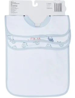 Big Softies Popover Bibs Lion 3 Pack in Blue