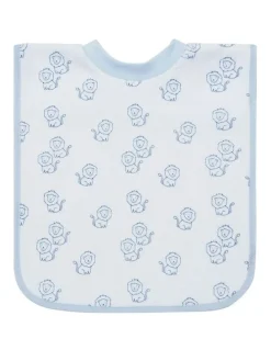 Big Softies Popover Bibs Lion 3 Pack in Blue