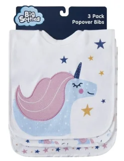 Big Softies Popover Bibs 3 Pack in Multi