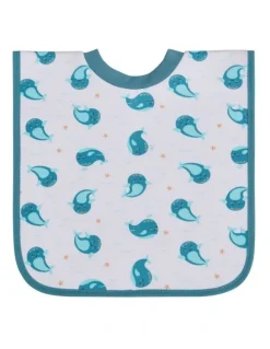 Big Softies Popover Bibs 3 Pack in Whale