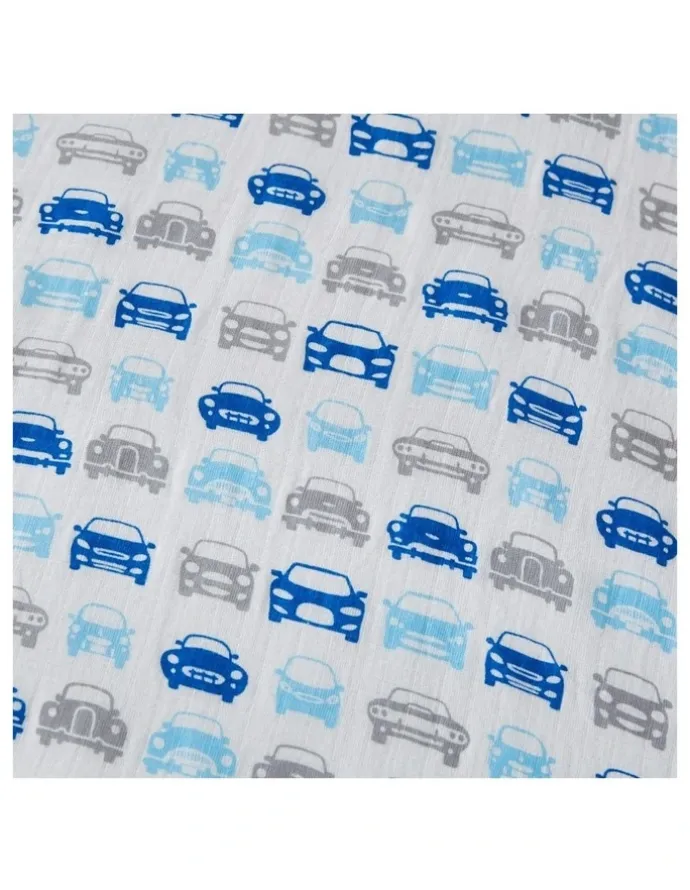 Big Softies Pre-washed Muslin Wraps 2 Pack in Blue