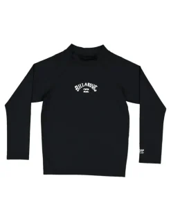 Billabong All Day Arch Rash Vest (2-7 Years) in Black