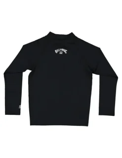 Billabong All Day Arch Rash Vest (2-7 Years) in Black