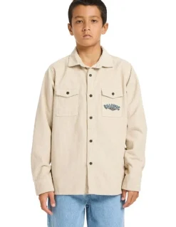 Billabong Bong Days Flannel Top in Grey