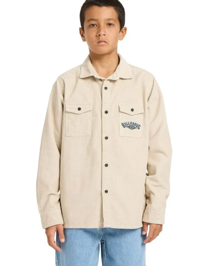 Billabong Bong Days Flannel Top in Grey