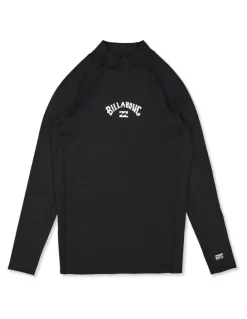 Billabong Boys 8-16 Boys All Day Arch Long Sleeve Rash Vest Black