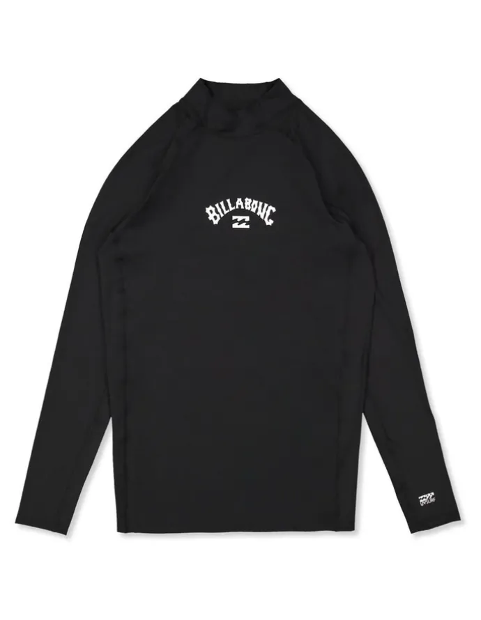 Billabong Boys 8-16 Boys All Day Arch Long Sleeve Rash Vest Black