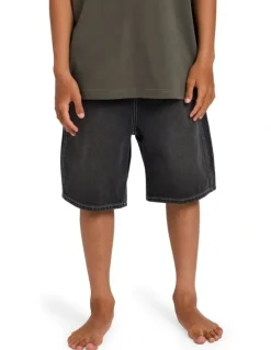 Billabong Boys 8-16 Boys Spec Denim Shorts Black