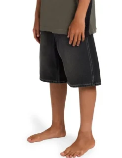 Billabong Boys 8-16 Boys Spec Denim Shorts Black