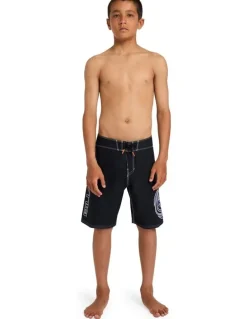 Billabong Boys 8-16 Boys Spec Pulse 17 Boardshorts In Black