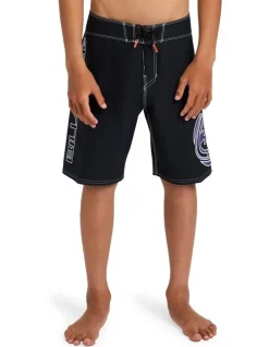 Billabong Boys 8-16 Boys Spec Pulse 17 Boardshorts In Black