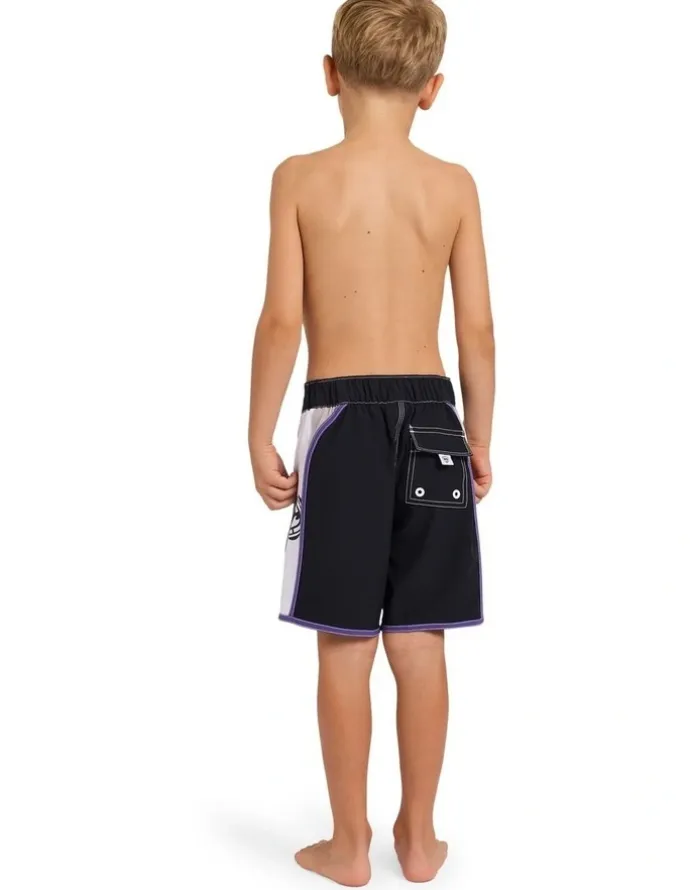 Billabong Boys 2-7 Groms Spec Dbah Bio Wave Pro 13 Boardshorts in Black