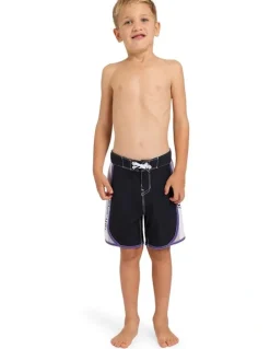 Billabong Boys 2-7 Groms Spec Dbah Bio Wave Pro 13 Boardshorts in Black