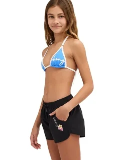 Billabong Girls 6-16 Bloom Crush Boardshorts in Black