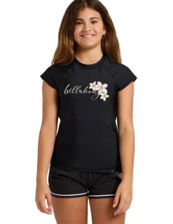 Billabong Girls 6-16 Bloom Crush Surf Shirt in Black