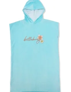 Billabong Girls 6-16 Dream Petal Hooded Towel Aqua