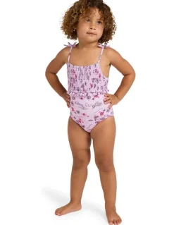 Billabong Girls 0-5 Hula Haze One Piece Swimsuit Orchid