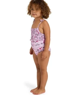 Billabong Girls 0-5 Hula Haze One Piece Swimsuit Orchid