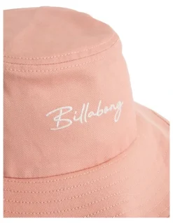 Billabong Girls 6-16 Shoreline Club Bucket Hat Dusty Pink