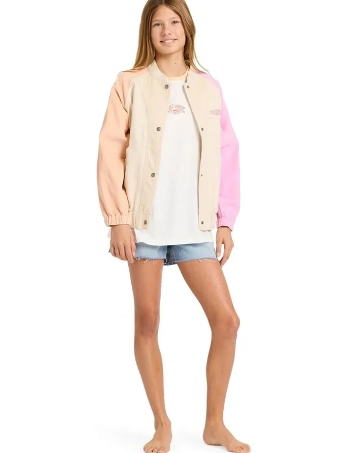 Billabong Old Dayz Corduroy Jacket in Cream