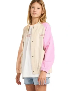 Billabong Old Dayz Corduroy Jacket in Cream