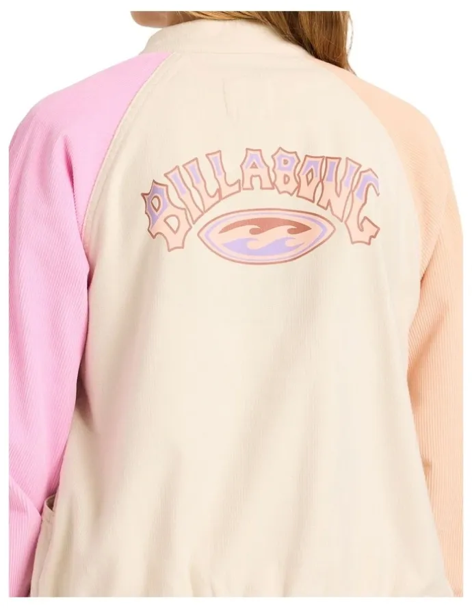 Billabong Old Dayz Corduroy Jacket in Cream