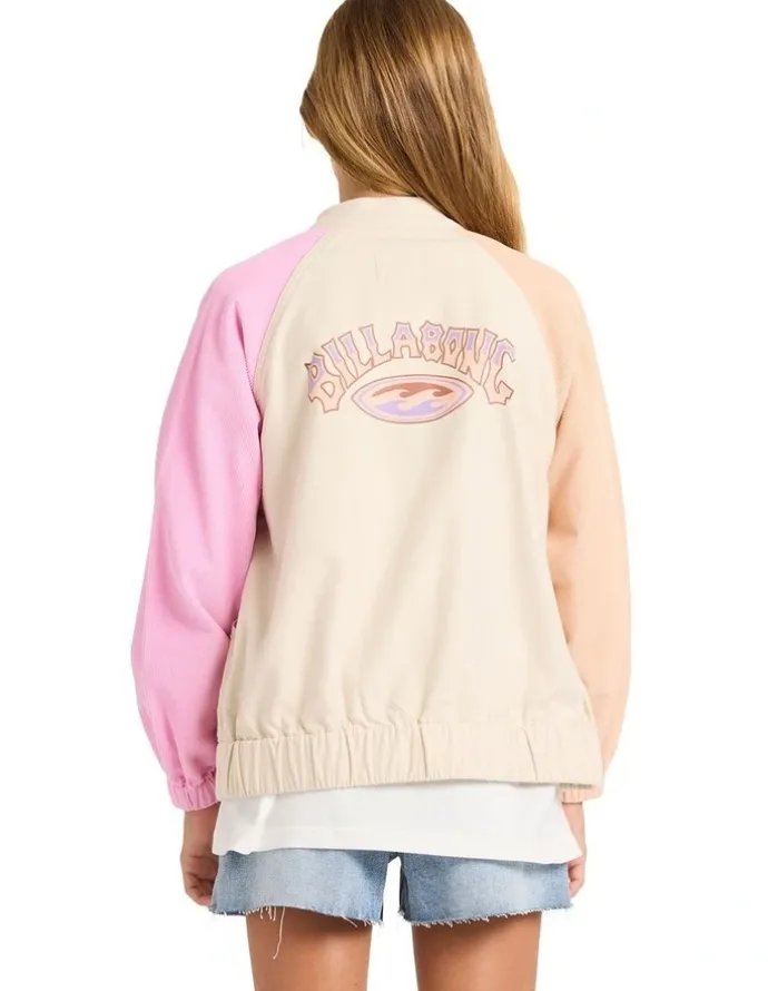 Billabong Old Dayz Corduroy Jacket in Cream
