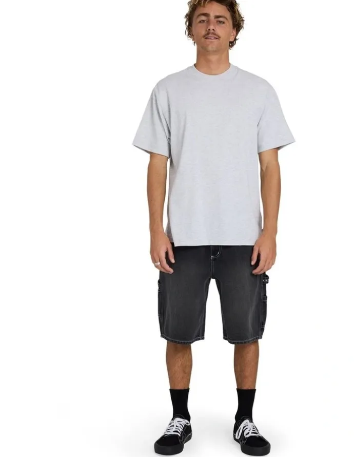 Billabong Premium Wave Wash T-Shirt Light Grey Heather