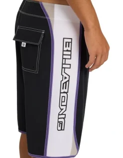 Billabong Spec Dbah Bio Wave Pro 21 Boardshorts In Black/White