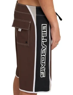 Billabong Spec Dbah Bio Wave Pro 21 Boardshorts In Dark Brown