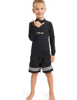 Billabong Spec Long Sleeve Rash Vest in Black